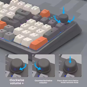 คีย์บอร์ดไร้สาย K94 RGB Backlit แบบสองโหมด USB Mechanical ดีไซน์ทันสมัย สีสันสวยงาม สำหรับโน้ตบุ๊ก แล็ปท็อป สินค้าใหม่สำหรับการค้าข้ามพรมแดน - Product Image 2