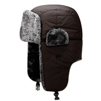 Sombrero de bombardero de punto de invierno unisex ruso Ushanka cosaco trampero piloto gorra de aviación sombreros