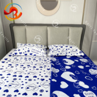 Parure de lit en coton doux effet peau de pêche, motif africain, respirante, 3/4 pièces