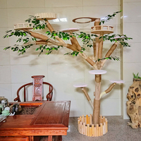Arbre à chat en fleurs de cerisier, grand, moderne, en soie, pour grimper, à faire soi-même, en vente en gros