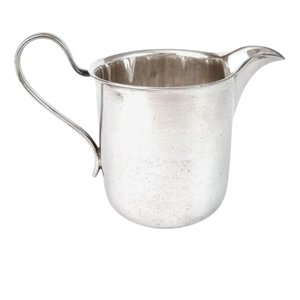 Ollas de azúcar y crema Acabado brillante Campana de acero inoxidable Taza de vertido Mango decorativo Tazas de jarra de crema de café de metal - Product Image 5