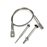 Œillets de câble en acier inoxydable 304, enveloppés de colle, 5 mm, sur mesure, pour compression de câble, vis, goujons, filetage, soudage, pliage, découpe