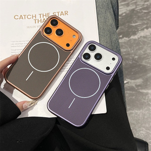 เคสโทรศัพท์มือถือแม่เหล็กคาร์บอนไฟเบอร์แท้สำหรับ iPhone 17 16 15 Pro Max ผิวสัมผัสลายผ้าลินินแบบ TechWoven ฝาหลังแม่เหล็กแบบด้าน - Product Image 2
