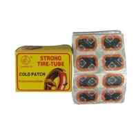 Kit de réparation de pneus de vélo anti-crevaison en promotion avec colle vulcanisante et patchs, ensemble de réparation de pneus de vélo robuste