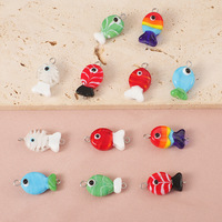 DAIHE mode bricolage perle poisson accessoires verre acier inoxydable bijoux pendentif en gros non ternir