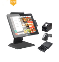 CARAV производство алюминиевого сплава двойной экран 15 дюймов Pos системы Android Windos для супермаркетов