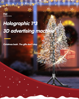 Ventilateur d'hologramme 3D Projecteur d'hologramme 3D Publicité Spin LED Display WiFi Projecteur vidéo holographique
