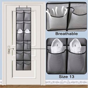 Organizador Colgante para Puerta con 12 Bolsillos y Ganchos Metálicos, Ahorra Espacio, Superventas - Product Image 3