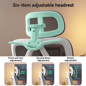 Silla giratoria de malla completa de fabricante, silla de Gerente de jefe, silla de oficina ergonómica ejecutiva reclinable para adultos - Product Image 3