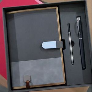Men and Women's Business <b>NOTEBOOK</b> Gift <b>Set</b> with Silk Screen Printing on Paper for Holiday Birthday Celebrations & Office Use - Product Image 2