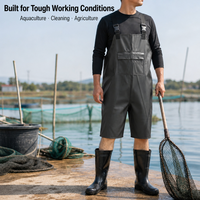 Pantalon de travail imperméable en PVC, pantalon de pluie, épaisseur 0,5 mm, robuste, usage commercial, aquaculture, par temps intempéries