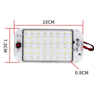 Triciclo de camión, luz de carro de cristal, luz Interior de coche, lámpara de lectura de techo de coche, luz LED nocturna de estilo de coche, minilight