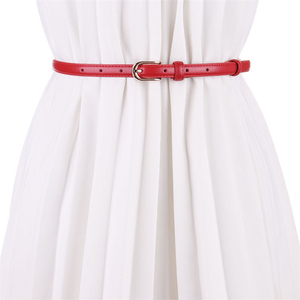 Cinturones de cuero ajustados para <span class=keywords><strong>mujer</strong></span> para faldas, cinturón elástico ajustable a la moda, cinturón de cintura fina para <span class=keywords><strong>mujer</strong></span> - Product Image 2