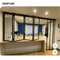 Estilo personalizado de aluminio Vertical Bi ventana plegable Push up Fold up Windows plegable