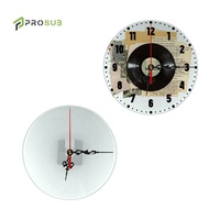 Pabrik Prosub Grosir Jam Kaca Temper 8 inci 12 inci untuk Sublimasi, Bingkai Foto Jam untuk Sublimasi untuk Kustomisasi