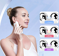 Appareil facial à microcourant pour le lifting et le raffermissement du visage, équipement anti-rides avec vibration chauffante et dispositif photonique intelligent