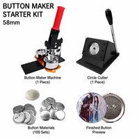 Machine à badges ronds de 58 mm, presse manuelle pour aimants de réfrigérateur, porte-clés, miroirs de poche, cadeaux personnalisés – Nouveauté 2026, Offre Spéciale