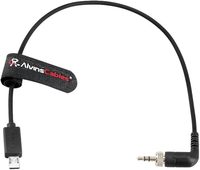 Cable de Código de Tiempo Micro USB TRS de 3.5mm Alvins para Cámaras FX3/FX30/A7S3/A1 y Generador de Código de Tiempo Deity TC-1, 35cm/13.8in