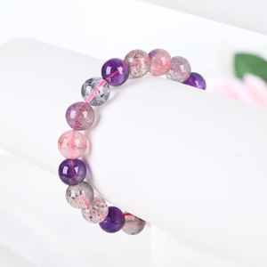 กำไลหินคริสตัลธรรมชาติขายส่ง คุณภาพสูง กำไลซุปเปอร์เซเว่น - Product Image 1