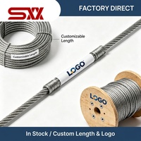 Cable de Acero Galvanizado de 8mm 8*19S IWRC con Núcleo de Acero Flexible para Elevadores, Directo de Fábrica, 8mm 10mm 12mm
