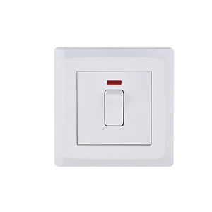 Interruptor de Ar-condicionado Britânico 1 Gang 20A Padrão do Reino Unido Interruptor Térmico de Segurança para Aquecedor de Água com Indicador LED - Product Image 1