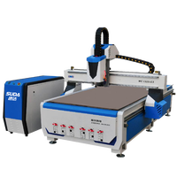 Machine de gravure CNC sur bois SUDA à 3 axes, broche 5,5 kW, déplacement 1300x2500 mm, gravure acrylique, broche simple, moteur 220V/380V, pompe à engrenages