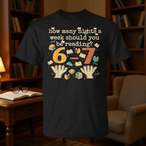 Camiseta retro Reading 67 Six Seven Meme Teacher Book Lover - Product Image 3