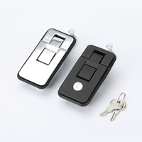 Loquet à levier de compression en alliage de zinc poli pour boîte à outils, camion, camping-car, caravane - Verrou de sécurité métallique pour porte