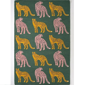 Tapis d'intérieur moderne de luxe en laine verte, fait main, en matériau PP, pour la décoration du sol de la maison, chambre à coucher, salon, chambre d'enfant - Product Image 5
