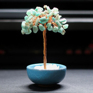 Yellow <b>Crystal</b> <b>Tree</b> Citrine Handmade Home Office Desktop Decoration Treasure Bowl Money <b>Tree</b> Gift - Product Image 4