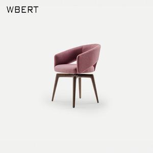 WBERT Chaise de salle à manger créative de designer italien Fauteuil d'hôtel Tabouret inclinable de loisirs Nouvelle chaise de maquillage pour usage domestique - Product Image 1