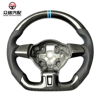 Volant de course en fibre de carbone véritable personnalisé pour VW Golf 6 MK6 TSI, modification intérieure de voiture, pièces auto