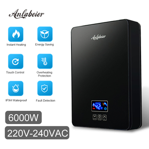 Original Manufacturer Wholesale portable 220V 6000W hot water heaters Quick replied speed heat <b>shower</b> for bathroom - Product Image 3