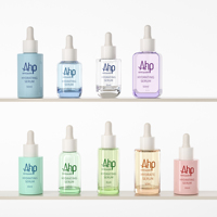 Ensemble de flacons compte-gouttes pour sérum pour les yeux en PET haute transparence, 30 ml, 50 ml, flacon compte-gouttes cosmétique à paroi épaisse personnalisé pour huile essentielle