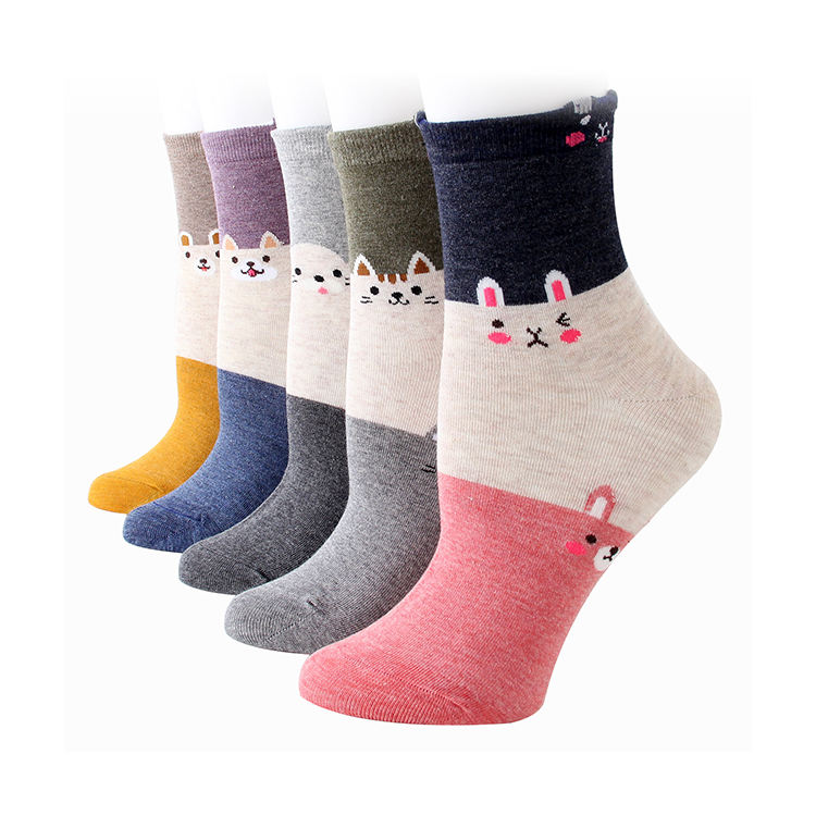 YRST 029 Women Cotton Socks Crew Socks Women's Funny Socks Women