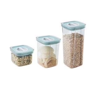 现代环保密封硼硅玻璃食品储存容器罐套装透明盖子硅胶密封圈BPA厨房用具 - Product Image 2
