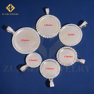 สร้อยคอเครื่องประดับแฟชั่นสำหรับ925จี้เงินแท้ GRA VVS Moissanite จี้ภาพเย็น - Product Image 2