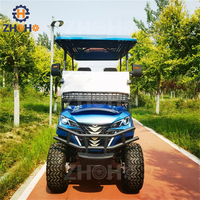 Scooter de golf électrique en acier à économie d'énergie, batterie au lithium longue durée, 3-4 places, autonomie de 90 km, certifié CE, sortie d'usine, élégant