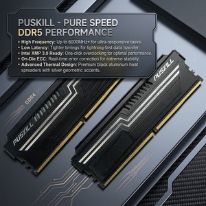 แรม DDR5 Vest Strip ความถี่ 4800MHz 5200MHz 5600MHz 6000MHz สำหรับเดสก์ท็อป - Product Image 1