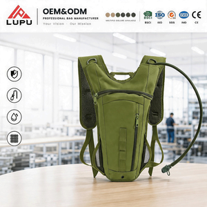 Mochila Táctica de Hidratación LUPU, Bolsa de Agua de 3L, Mochila de Nailon Suave, Sistema Molle, para Ciclismo, Senderismo, Camping, con Bolsillos con Cremallera - Product Image 1