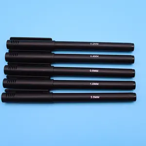 Fabrik billig Dual Tips Design dauerhafte wasserdichte Fin eliners Marker Pen Set mit zwei feinen Linie breite Filz spitzen