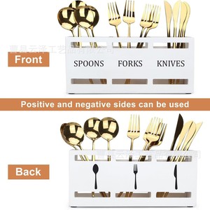 Cross-border wooden tableware <b>storage</b> <b>box</b>, wooden <b>kitchen</b> sorting and organizing <b>box</b>, desktop organizer, household dining - Product Image 3