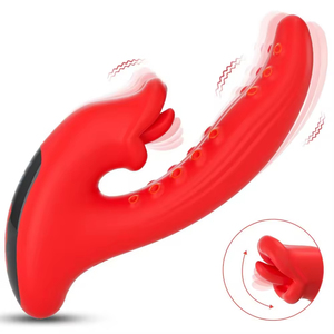 Vibrador con Lengua para Estimulación Femenina, Producto para Adultos, 10 Vibraciones, 5 Funciones de Estimulación Dual con Lengua Ajustable, Juguetes Sexuales - Product Image 4