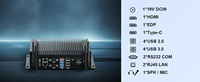 Mini-ordinateur professionnel embarqué, graphismes UHD, 1 SATA3.0, 8 ports USB, support de montage VESA, pour usage bureautique et industriel, neuf