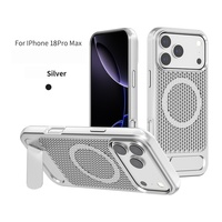 Coque magnétique pour iPhone 18 Pro Max avec dissipation thermique creuse et support invisible, protection intégrale, compatible avec les coques de téléphone iPhone