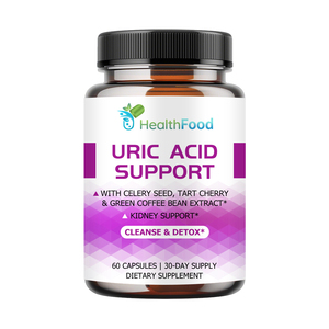 Hot Sale Uric Acid Support <b>Supplement</b> with Celery Seed Tart Cherry Green Coffee Bean Extract for Kidney Health and Joint Comfort - Product Image 1
