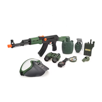 Toyhome nouveau Design vente chaude enfants en plastique jeux de Simulation éducatifs armée Ak47 jeu de rôle jouets militaires armée ensemble de jeu