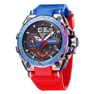 Montre LED Guangzhou SMAEL 8060, montre de sport étanche, Relojes De Hombre, montre de sport analogique-numérique pour hommes - Product Image 1