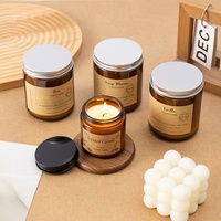 Tablettes de cire parfumée en verre à la cire de soja pour le commerce extérieur, parfum Carillon Bleu des Fêtes, en boîte cadeau cylindrique, souvenir d'anniversaire
