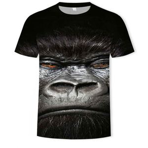 Men's Casual <b>T</b>-Shirt with 3D Digital Printing Short Sleeve Monkey Orangutan Pattern <b>T</b> Shirts - Product Image 3